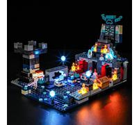 MENZAVA Kit di Illuminazione a LED Compatibile con LEGO Minecraft La battaglia buia e profonda 21246 Modello da Costruire - Set di luci a LED per Il Modello (Non includere Il Modello)