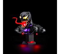 MENZAVA Kit Di Illuminazione LED Compatibile Con LEGO Busto di Venom 76356 (Modello Di Mattoncini Non Incluso)