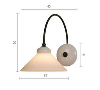 Menzel Provence La Maison applique paralume bianco Menzel