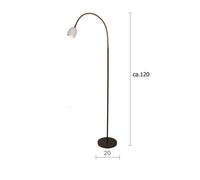 Menzel Provence piantana satin 1 luce braccio flex Menzel