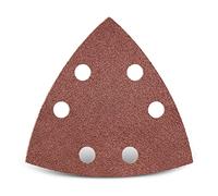 MENZER Red Carte abrasive a gancio e anello, 93 mm, 6 fori, p. Levigatrici a delta, Corindone normale (50 Pz.) G40
