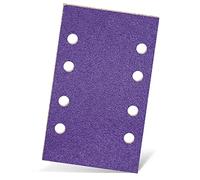 MENZER Titanium HD Carte abrasive a gancio e anello, 133 x 80 mm, 8 fori, p. Levigatrici orbitali, Miscela di ceramica (50 Pz.) G800