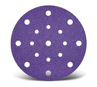 MENZER Titanium HD Dischi abrasivi 150 mm, 17 fori (50 Pz.) G600 | p. Levigatrici rotorbitali, Miscela di ceramica, supporto a gancio e anello