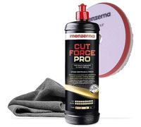 Menzerna Cut Force Pro Set Lucidante per Auto 1000ml 3in1 |All in One Lucidante Auto per rimuovere i graffi |Pasta Lucidante Professionale One Step Pasta Abrasiva |tutti i tipi di vernice + Tampone