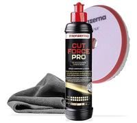 Menzerna Cut Force Pro - Set lucidante per auto, 250 ml, 3 in 1 | Lucidante per auto All in One per rimuovere i graffi | pasta abrasiva professionale One Step | tutti i tipi di vernici + tampone per