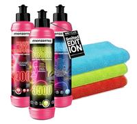 Menzerna Heavy Cut Compound 400 - Lucidante auto Finitura lucida 3500 + Power Lock Ultimate Protection + 3 panni 40x40 cm