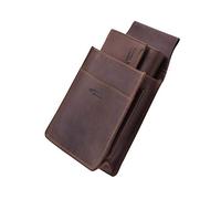 Menzo Set di borse da cameriere + fondina, borsa da cameriere + fondina in vera pelle per uomo e donna, braun, 23 cm, Vintage