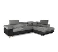 Menzzo Antoni Divano Letto, Legno, Nero/Grigio 200