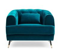 Menzzo Glams Poltrona, Blu/Verde, L93 x P86 x H71 cm