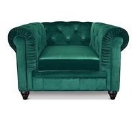 Menzzo Grand Poltrona, Velluto, Verde, 110
