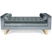 Menzzo Sedile imbottito Shell Velluto Argento