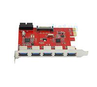 MEO PCIE TO USB 3.0 5 Port USB3.0 HUB To PCI-E Express Card Adapter 20pin 15pin SATA for XP Win 7 8 10
