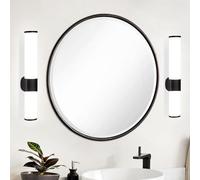 meoaow Lampada da Parete a Specchio per Bagno LED - Set di 2 Lampada 6W Colore Luce Bianca Neutra 4000K Parete a Specchio Laterale Bagno 35 cm