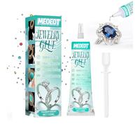 Meoeot Colla per Gioielli Extra Forte, 120ml Trasparente Rhinestone Glue, Colla per Bigiotteria, Impermeabile ad Asciugatura Rapida, colla perline per gioielli, Strass, Gioielli, Perle, Glitter e DIY