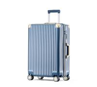 Meoky 28 Pollici Bagaglio a Mano valigie Grandi valigie Nobile Valigia da Viaggio Valigie rigide Leggere per PC con Ruote,Blu,28in