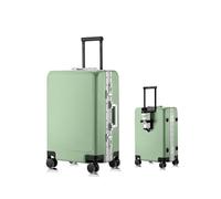 Meoky Valigia Valigia grande e rigida con ruote per il bagaglio a mano Leggero Durevole Serrature approvate TSA,2,24in