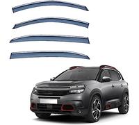 MEOMO 4 Pezzi Auto Deflettori d'Aria per Citroen C5 Aircross 2017 2018 2019 2020 2021 2022 2023, Anteriore E Posteriore Finestra Laterale Antiturbo Antivento Antipioggia Visiera