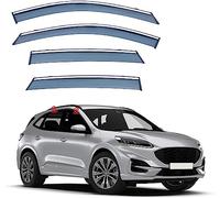 MEOMO 4 Pezzi Auto Deflettori d'Aria per Ford Kuga MK3-CX482 2020 2021 2022 2023, Anteriore E Posteriore Finestra Laterale Antiturbo Antivento Antipioggia Visiera