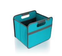 Meori Scatola Pieghevole con Manici e Uno Scomparto con Due Tasche Elastiche in Rete. Ideale per riporre Oggetti., Poliestere, Azur/Einfarbig, Small