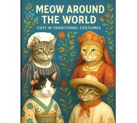 Meow Around the World: Cats in Traditional Costumes: Coloring Book