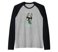 Meow Christmas Maglia con Maniche Raglan