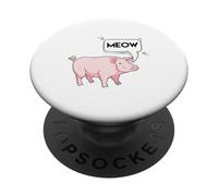 Meow! - Divertente regalo per gli amanti degli animali della fattoria PopSockets PopGrip Adesivo