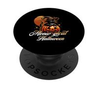 Meow-gico Halloween Gatto Strega Zucca PopSockets PopGrip Adesivo