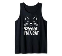 Meow I'm A Cat Lazy DIY Halloween Costume Uomini Donne Bambini Tee Canotta