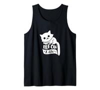 Meow Life Gatto Carino Amante dei Gatti Canotta