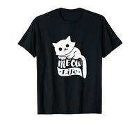 Meow Life Gatto Carino Amante dei Gatti Maglietta