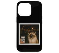 Meow Lite Gatto da Festa Meme - Stupid Brainrot Gen Z Custodia per iPhone 13 Pro