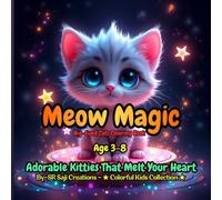 Meow Magic: Big-Eyed Cats Coloring Book: Adorable Kitties That Melt Your Heart - For Ages 3-8