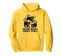 Meow Magic Eccentrico Spirits Amante Gatto Felino Pet Meow Love Cat Felpa con Cappuccio