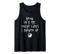 Meow, Sono Un Gatto, Sei Fortunato a presentarmi Halloween Kitten Lover Canotta
