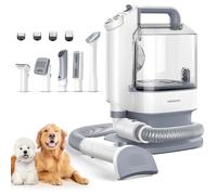 Meowant Rasoio per cani con 5 strumenti e aspirapolvere da 3,2 l. Silenzioso tagliacapelli per cani e gatti - Incluso aspirapolvere per cani con spazzola per la cura e la pulizia del pelo