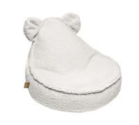 MEOWBABY Pouf Orso per Bambini, Beanbag, Bearly, Cremoso