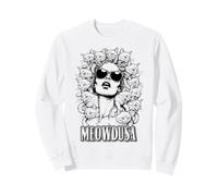 Meowdusa Gatti Amante Gatto Medusa Donna Divertente Felino Pet Felpa
