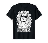 Meowdusa Gatti Amante Gatto Medusa Donna Divertente Felino Pet Maglietta