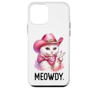 Meowdy Cat Bachelorette Party Pink Cowgirl Hat Cat Cowboy Custodia per iPhone 12 mini