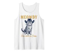 Meowdy Cat Detective Western Feline Noir Criminal Hunter Canotta