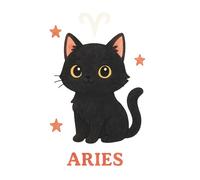 Meowgic & Moon Signs: A Feline-Inspired Astrology Notebook - Aries