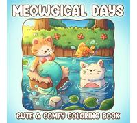 Meowgical Days: A Cute and Cozy Coloring Book for Teens & Adults Featuring Magical Cats, Whimsical Friends in a Fantasy World and Relaxing Moments for Stress Relief