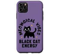 Meowgical Vibes BlackCat Energy Witchy Bruja Cat Witch Custodia per iPhone 11 Pro Max