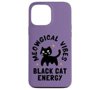 Meowgical Vibes BlackCat Energy Witchy Bruja Cat Witch Custodia per iPhone 13 Pro Max
