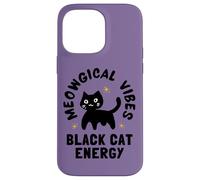 Meowgical Vibes BlackCat Energy Witchy Bruja Cat Witch Custodia per iPhone 14 Pro Max
