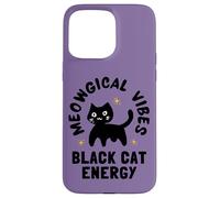 Meowgical Vibes BlackCat Energy Witchy Bruja Cat Witch Custodia per iPhone 15 Pro Max