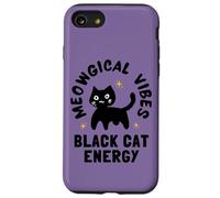 Meowgical Vibes BlackCat Energy Witchy Bruja Cat Witch Custodia per iPhone SE (2020) / 7/8