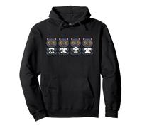 Meowjong Cats Giocare Mahjong Cat Mom Felpa con Cappuccio
