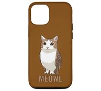 Meowl Cat-Owl Meme Design - Internet Brainrot Culture Custodia per iPhone 12/12 Pro