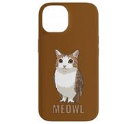 Meowl Cat-Owl Meme Design - Internet Brainrot Culture Custodia per iPhone 14